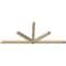 Ekena Millwork Kennewick Rough Sawn Timber Gable Bracket, Douglas Fir, 108"W x 45"H x 4"D x 4"F, 10/12 Pitch GBW108X45X0404KEN00RDF - alternate 3